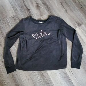 Victoria's Secret Velour Open Back Sweater